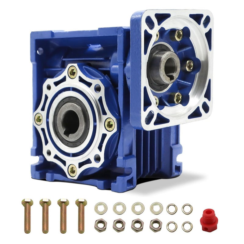 Jecoupoon NMRV040 Worm Gear Reducer Ratio 30:1 Connection Matching Standard Nema34 Stepper Motor servo Motor - Image 1